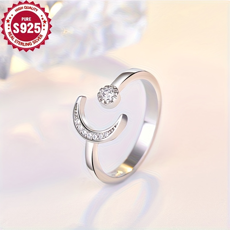 Hypoallergenic Romantic Fresh Moon Ring for Women